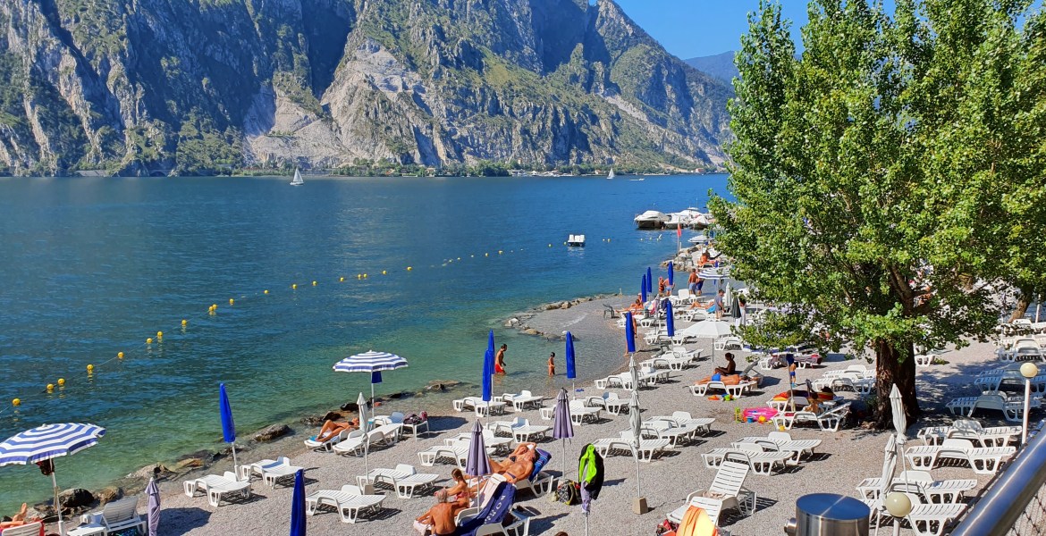 lakeside beach