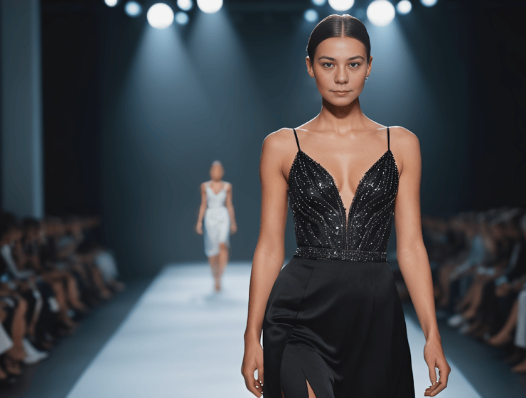 woman, model, fashion show
