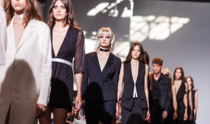 models on the runway Milan fashion week archives