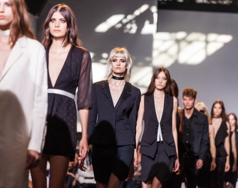 models on the runway Milan fashion week archives