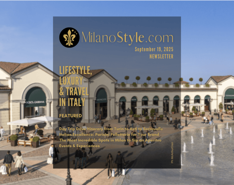 milanostyle newsletter September 9, 2025