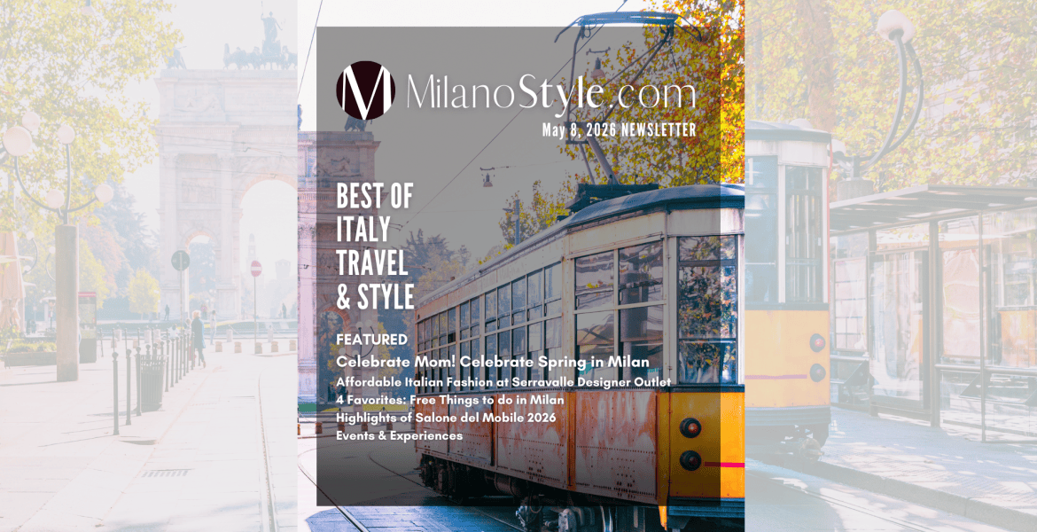 cover MilanoStyle-May-8-2026 Newsletter