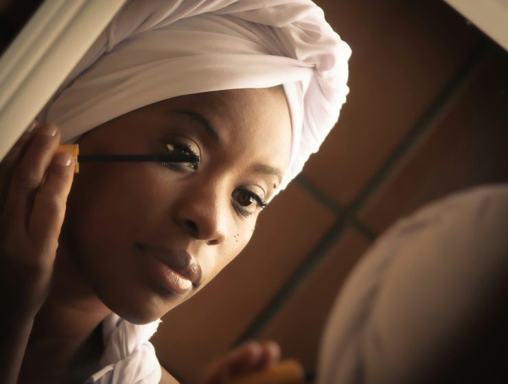 woman in white hijab smiling