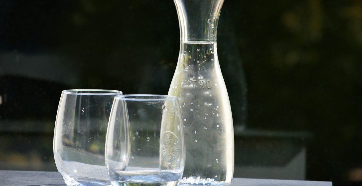 a couple of empty glasses