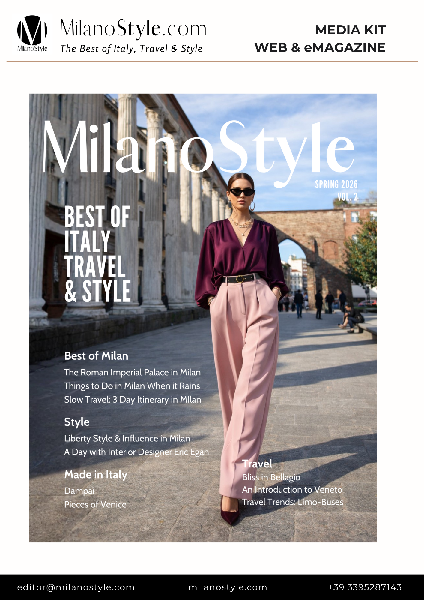 cover of MilanoStyle media kit