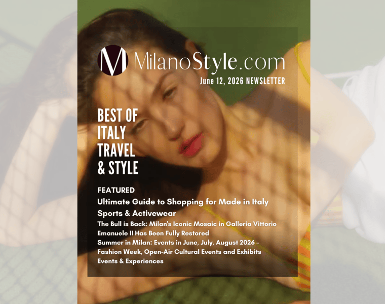 milanostyle june 12 2026 newsletter cover image sporty woman