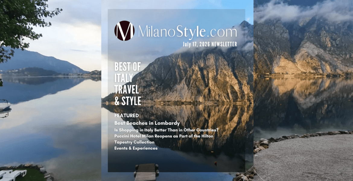Milanostyle newsletter cover July 17 2026