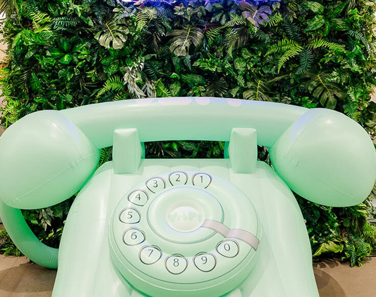 custom inflatable designer telephone