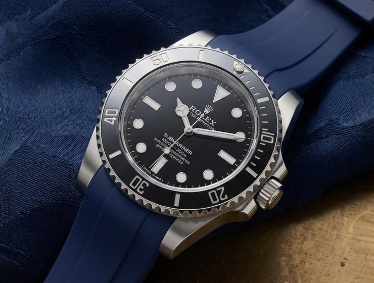 Rolex Submariner on a Helvetus rubber strap