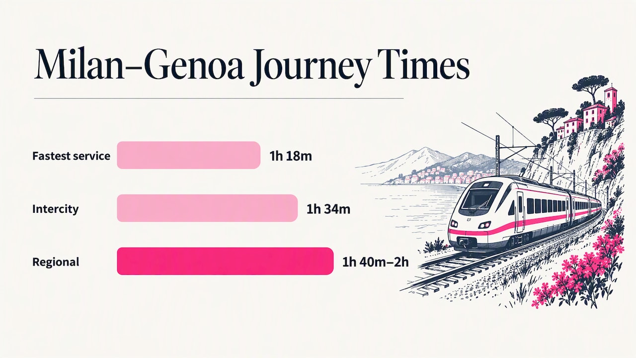 Train journey times and Intercity frequency compared
