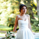 young woman in an Italian bridal dress